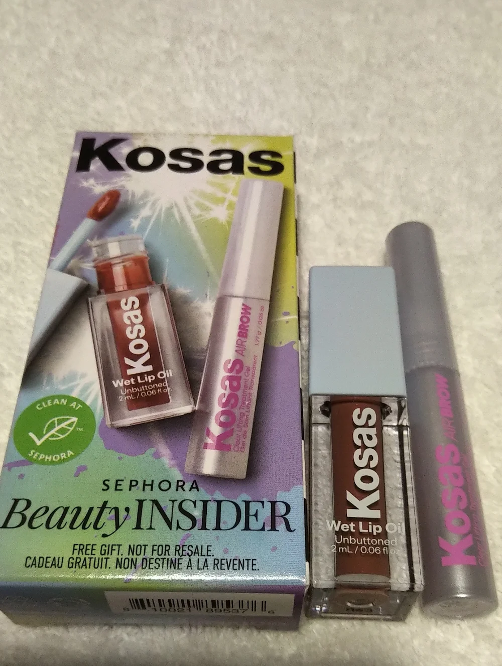 BRAND NEW Kosas Duo: Lip Oil & Brow Set